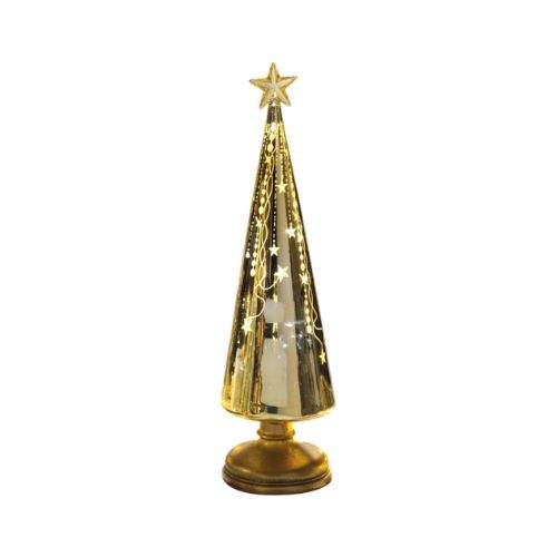 Sapin en verre OR LED 30 cm